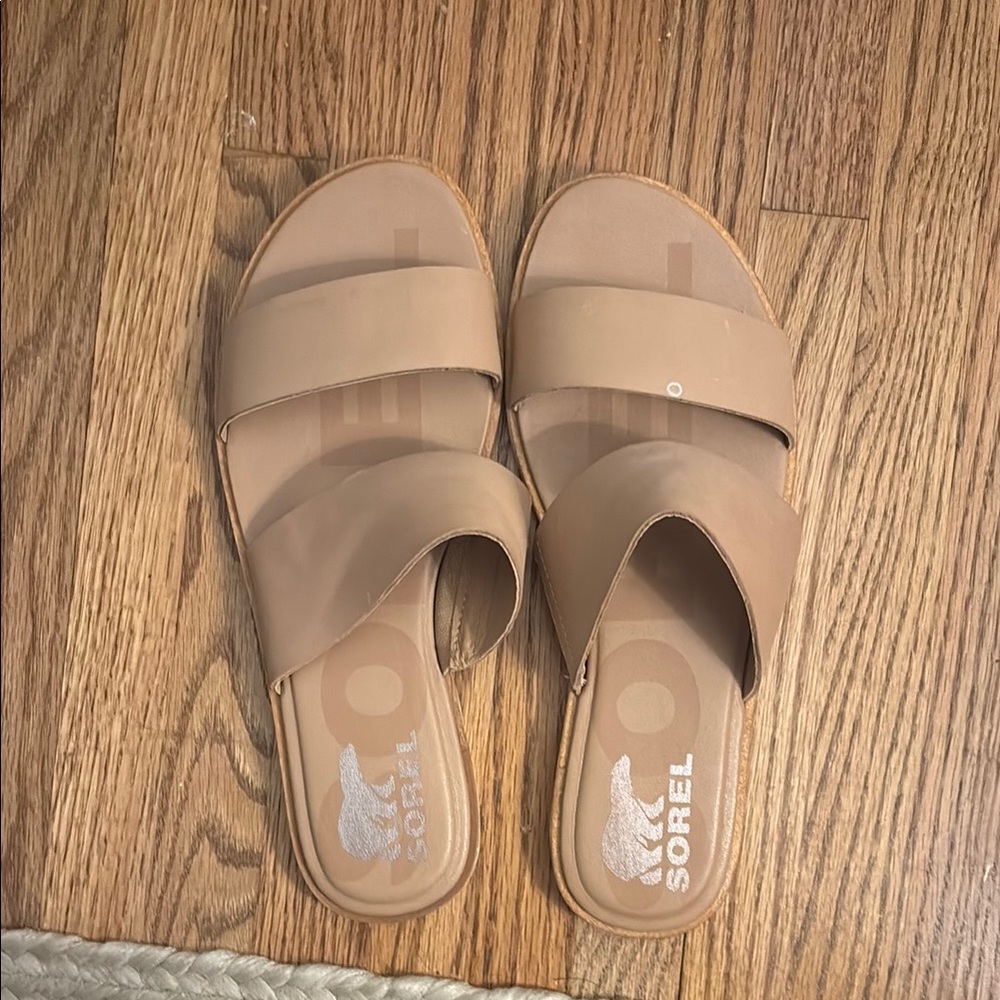 Sorel Women's Brown Slide Sandals